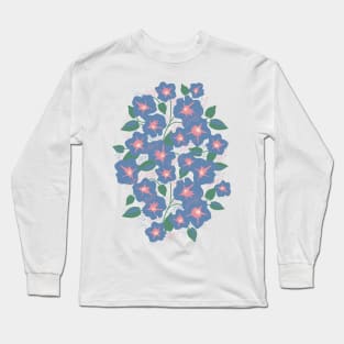 Blue-pink bindweed flowers Long Sleeve T-Shirt